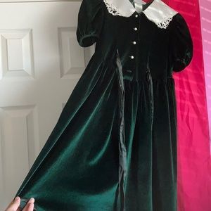 Cottage core dress ( Green )